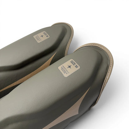 NYT Muay Thai Shin Guards Smoke/Sand