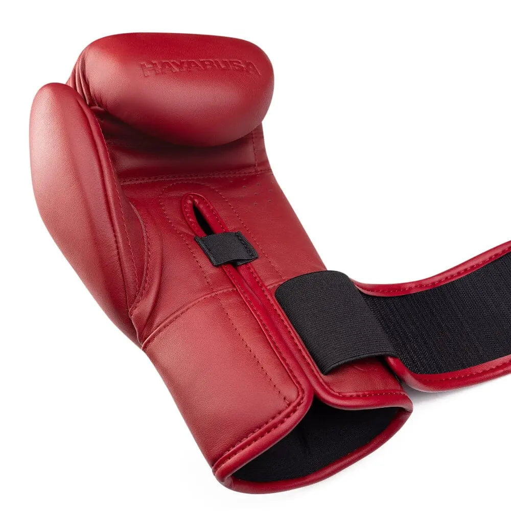 Hayabusa E1 Leather Boxing Gloves Red