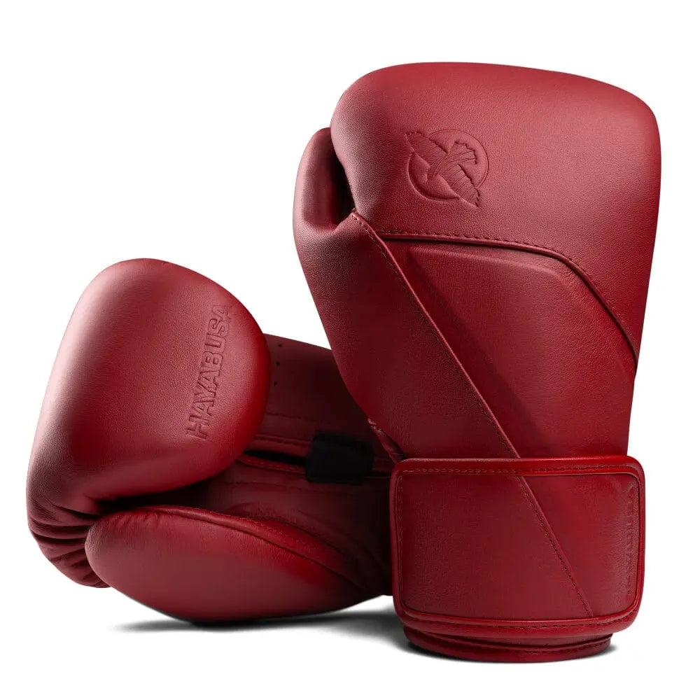 Hayabusa E1 Leather Boxing Gloves Red