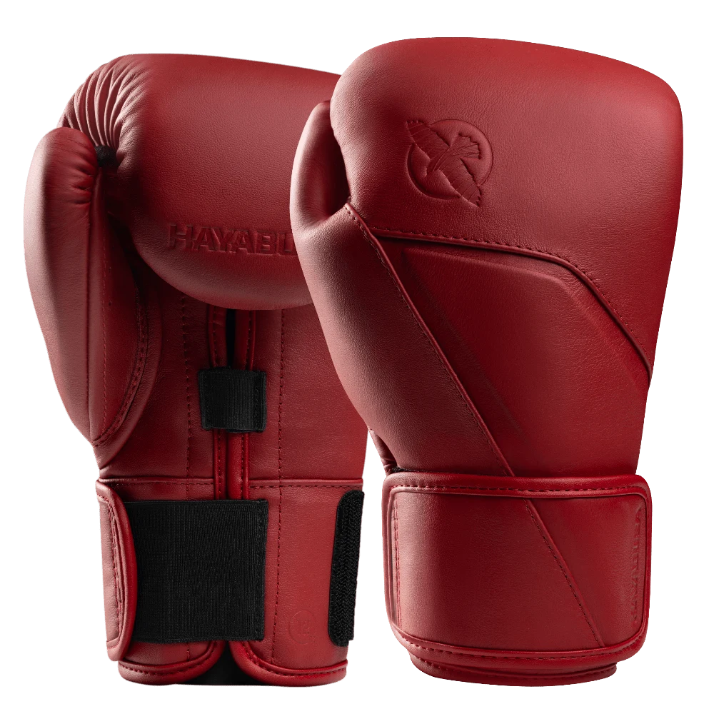 Hayabusa E1 Leather Boxing Gloves Red