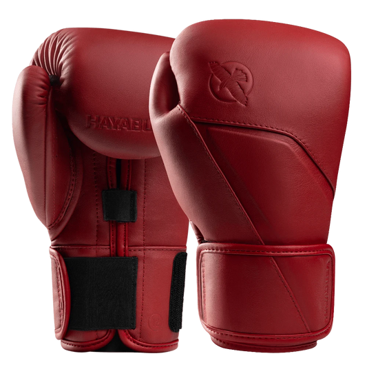 Hayabusa E1 Leather Boxing Gloves Red