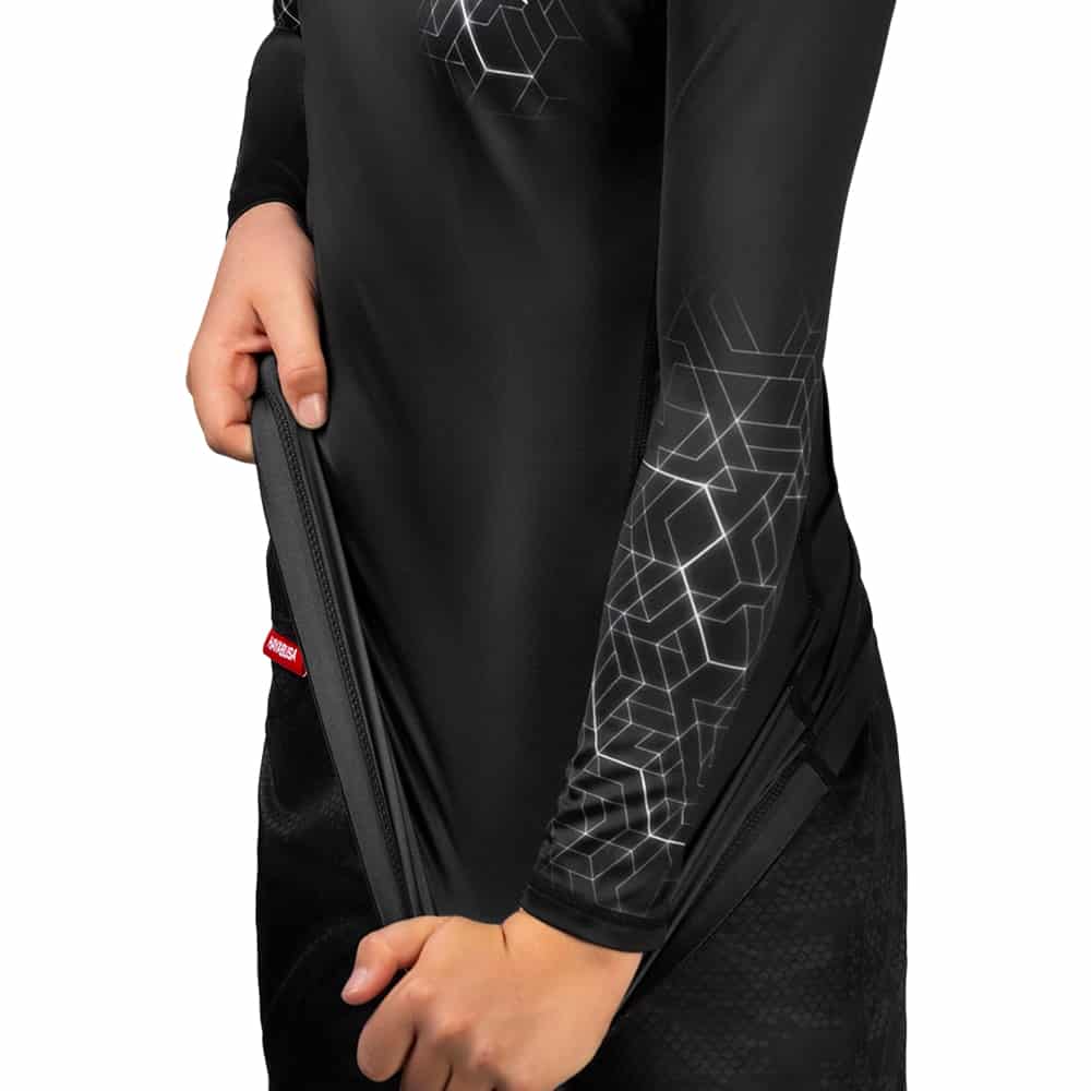 Hayabusa Geo Youth Long Sleeve Rashguard Grey