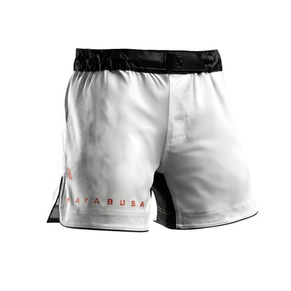 Hayabusa Apex Mid Thigh Fight Shorts Ash White