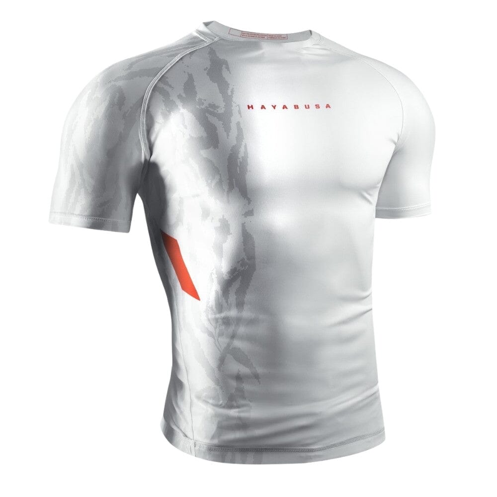 Hayabusa Apex Short Sleeve Rashguard Ash White