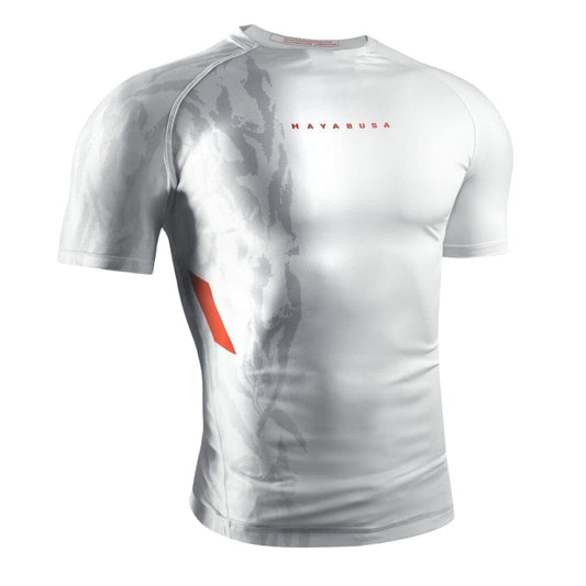 Hayabusa Apex Short Sleeve Rashguard Ash White