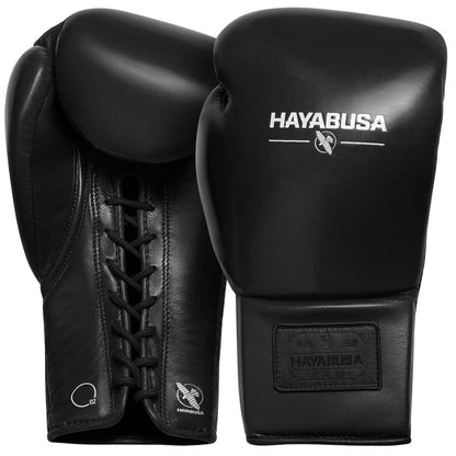 Hayabusa Pro Lace Boxing Gloves Black