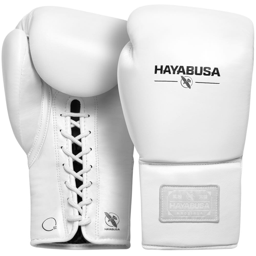 Hayabusa Pro Lace Boxing Gloves White