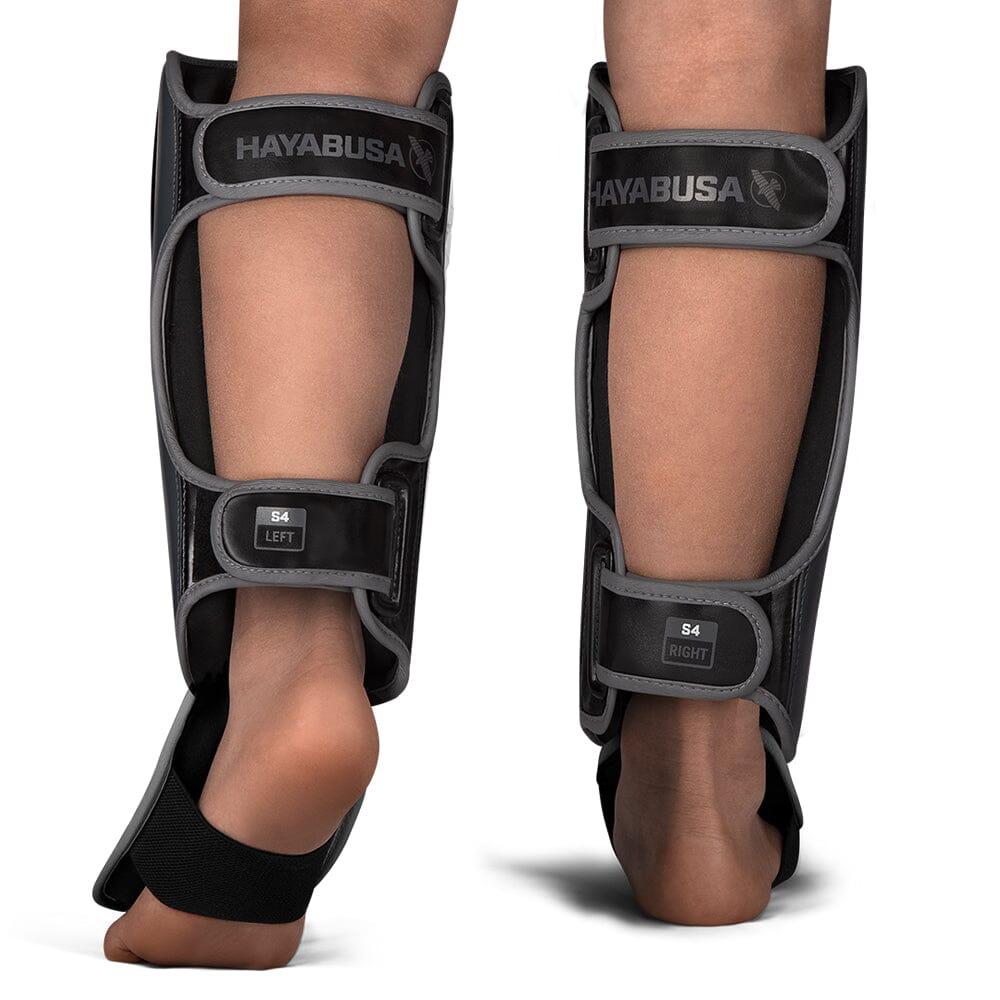 Hayabusa S4 Youth Shin Guards Black