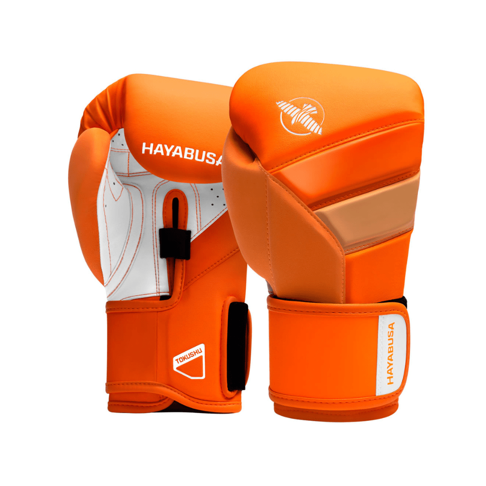 Hayabusa T3 Neon Youth Boxing Gloves Neon Orange