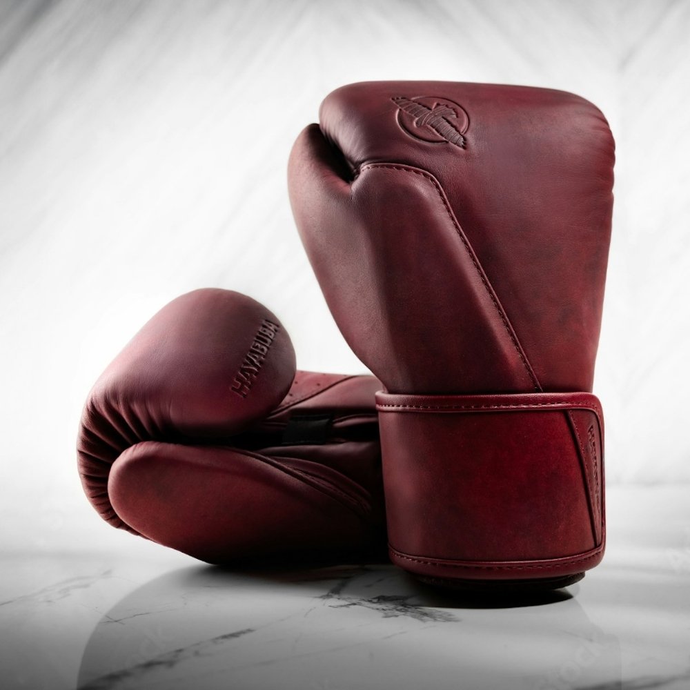 Hayabusa T360 Leather Boxing Gloves Burgundy