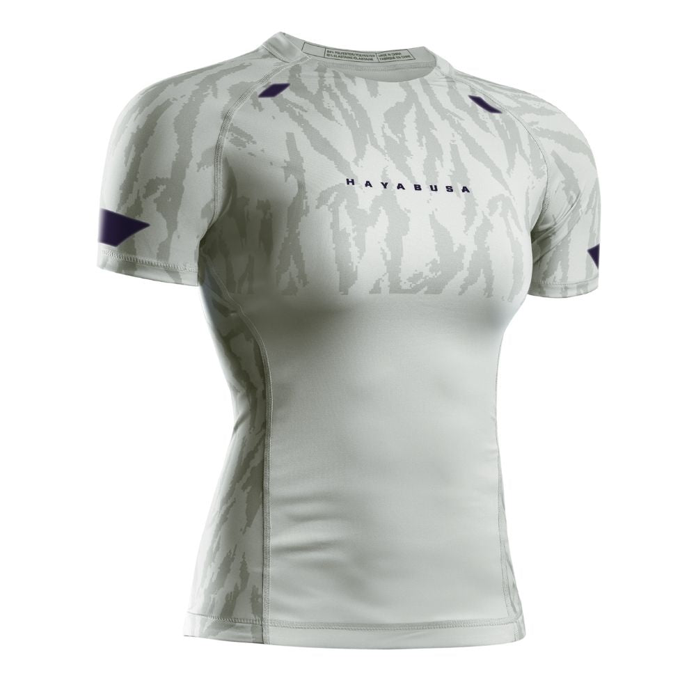 Hayabusa Womens Apex Short Sleeve Rashguard Stone Beige