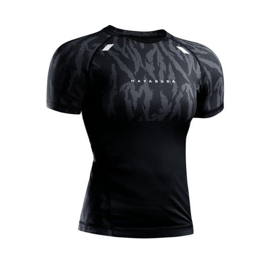 Hayabusa Womens Apex Short Sleeve Rashguard Carbon Black