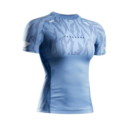Hayabusa Womens Apex Short Sleeve Rashguard Crystal Blue