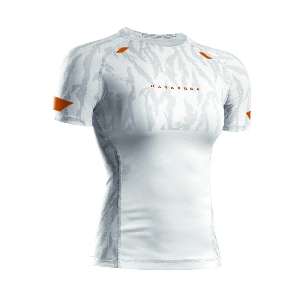 Hayabusa Womens Apex Short Sleeve Rashguard Ash White