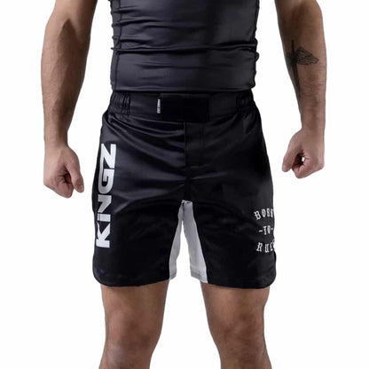 Kingz Born To Rule Grappling Shorts BJJ Shorts Kingz Black 28 