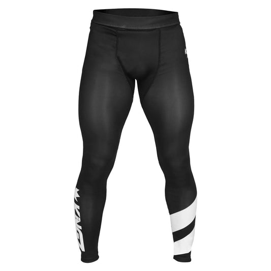 Kingz KGZ Grappling Spats Black Front