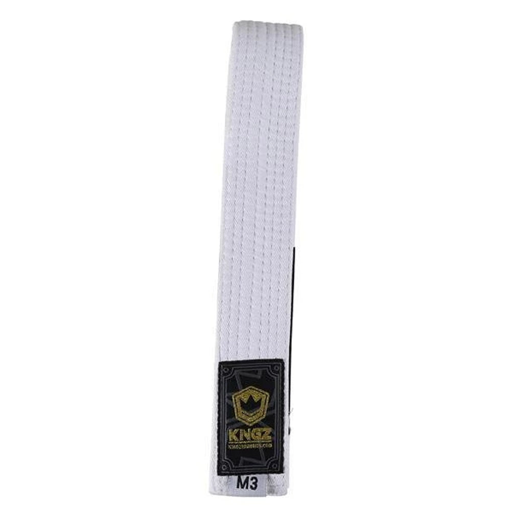 Kingz Kids Belts Solid Colour White