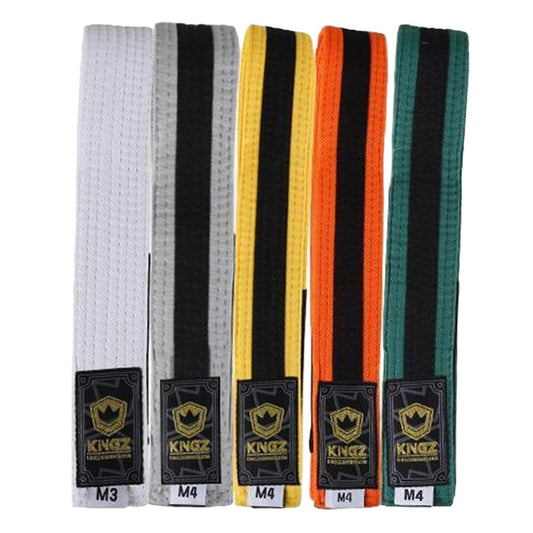 Kingz Kids Belts With Black Stripe BJJ Belts Kingz 