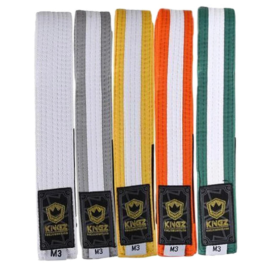 Kingz Kids Belts With White Stripe BJJ Belts Kingz 