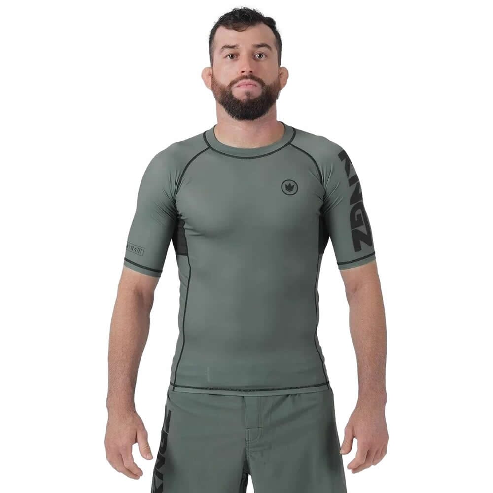 Kingz Kore V2 Short Sleeve Rashguard Rashguards Kingz Green X Small 