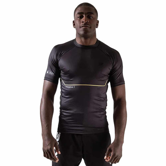 Kingz Relentless Short Sleeve Rashguard Black Front