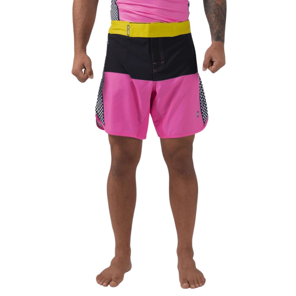 Kingz Retro Grappling Shorts BJJ Shorts Kingz Black/Pink X Small 