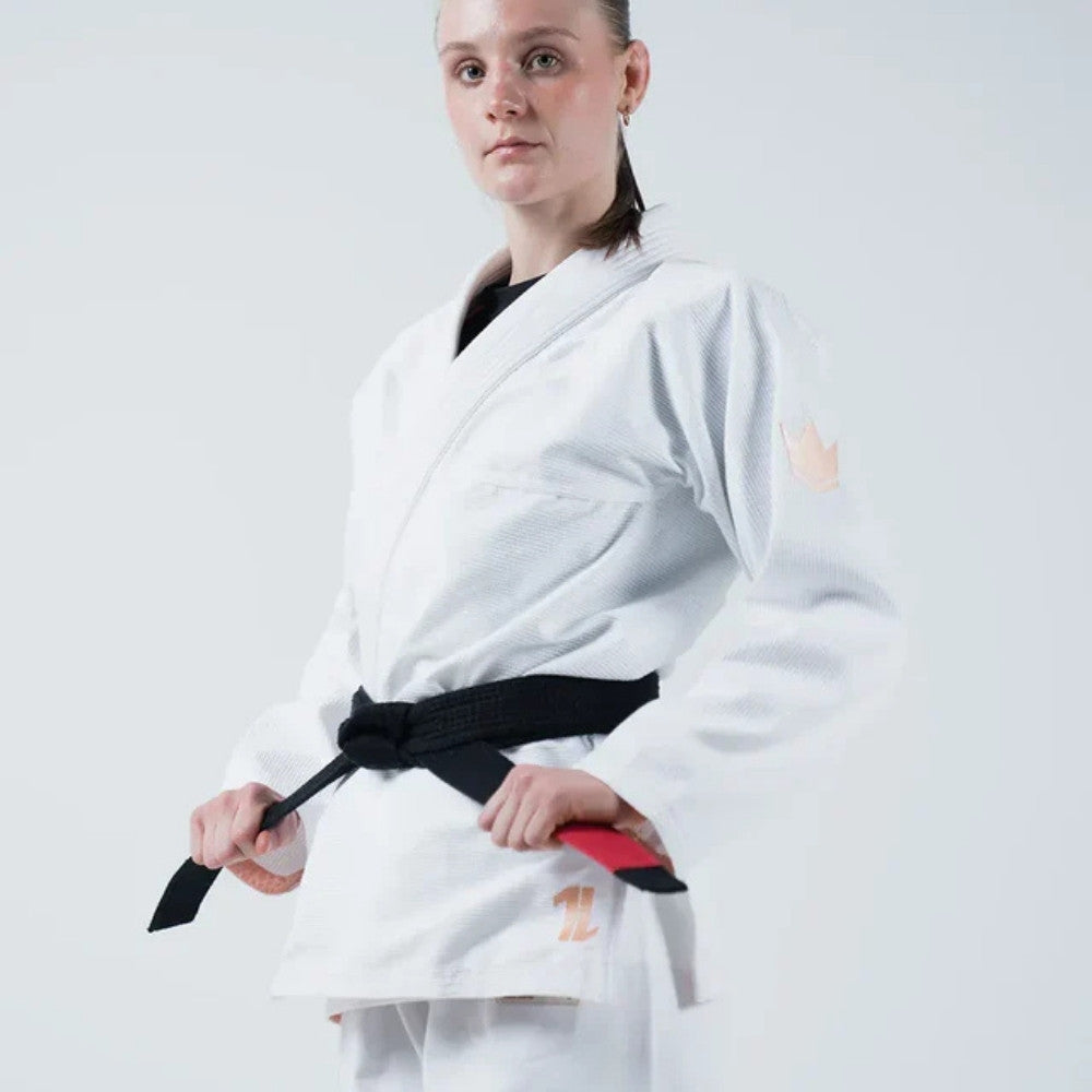 Kingz Womens The ONE V2 Jiu Jitsu Gi White/Pink