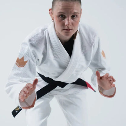 Kingz Womens The ONE V2 Jiu Jitsu Gi White/Pink