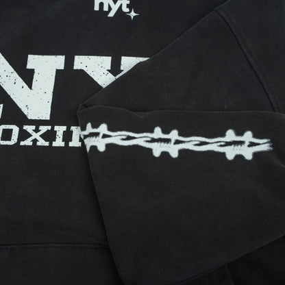 NYT Boxing Vintage Hoodie Black