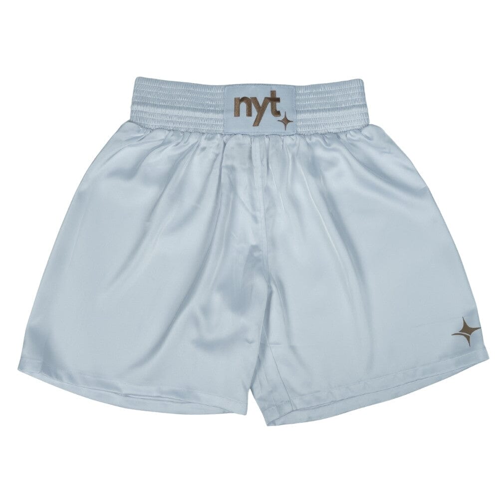 NYT Satin Boxing Shorts White/Sand