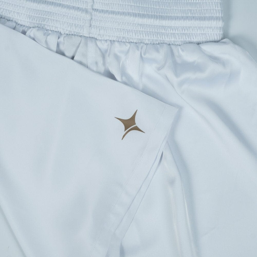 NYT Satin Boxing Shorts White/Sand