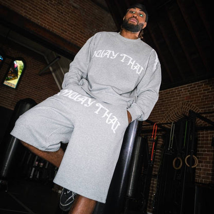 NYT Muay Thai Sweat Shorts Grey Outerwear NYT 