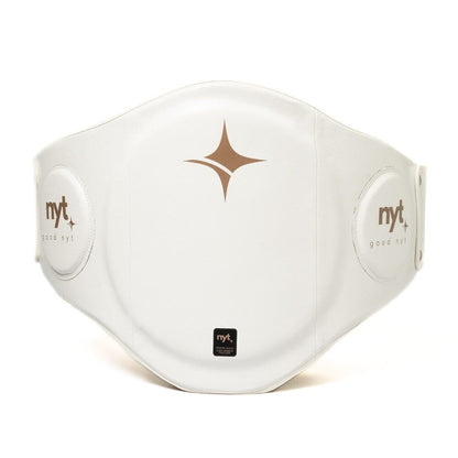 NYT Muay Thai Belly Pad White Belly Pads NYT White/Sand One size 