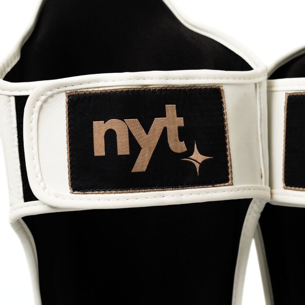 NYT Muay Thai Shin Guards White Shin Guards NYT 