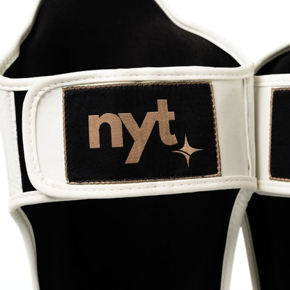 NYT Muay Thai Shin Guards White Shin Guards NYT 