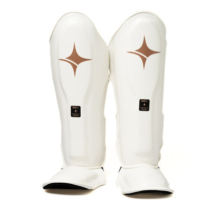 NYT Muay Thai Shin Guards White