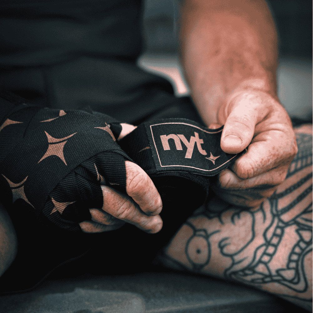 NYT Staple Series Hand Wraps Black/Sand Hand Wraps NYT 