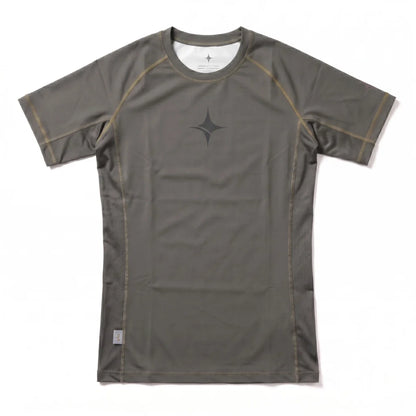 NYT Staple Series Short Sleeve Rashguard Khaki/Ash