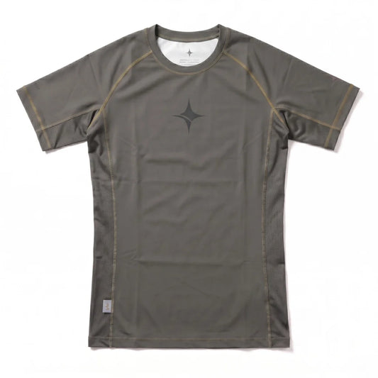 NYT Staple Series Short Sleeve Rashguard Khaki/Ash