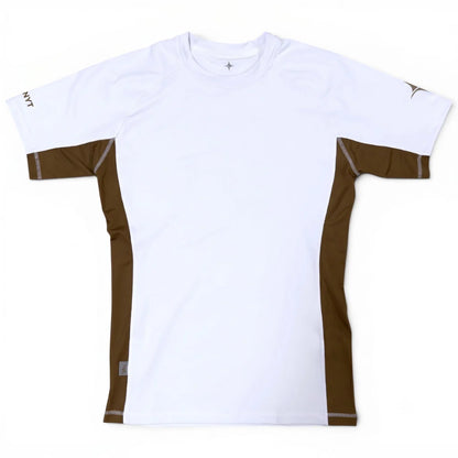 NYT Staple Series Short Sleeve Rashguard White/Sand