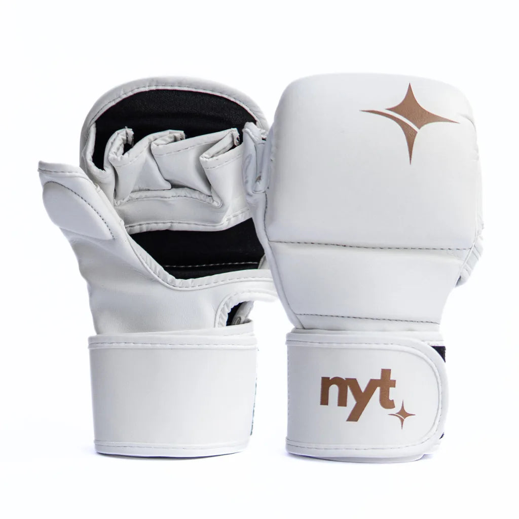 NYT Staple Series 7oz MMA Sparring Gloves White/Sand