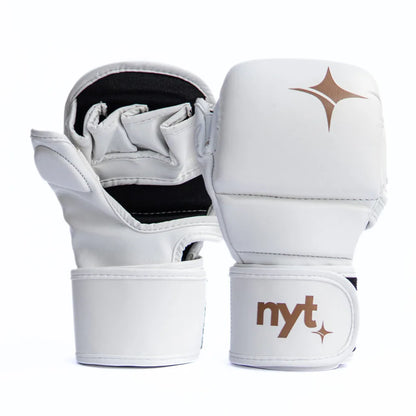 NYT Staple Series 7oz MMA Sparring Gloves White/Sand