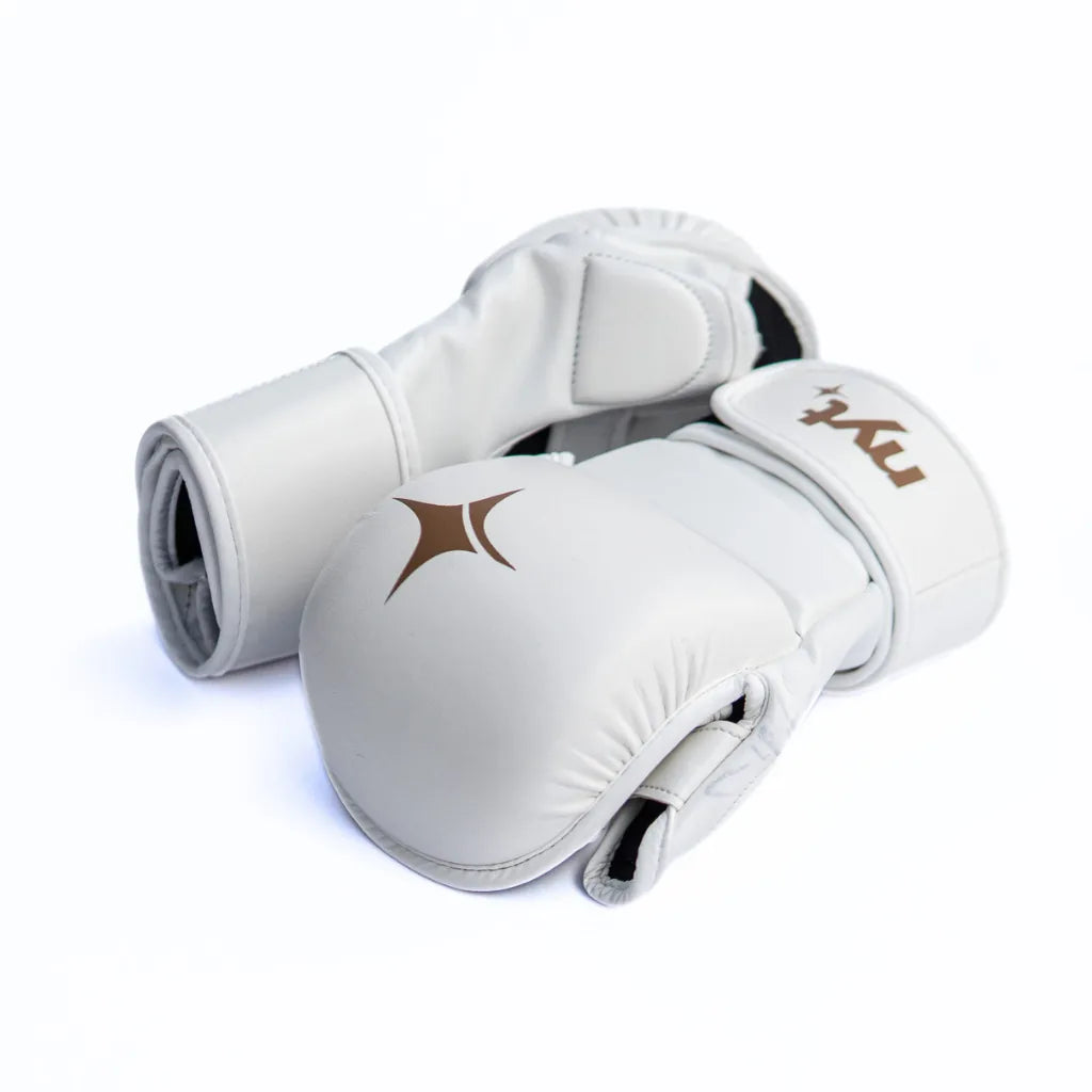 NYT Staple Series 7oz MMA Sparring Gloves White/Sand