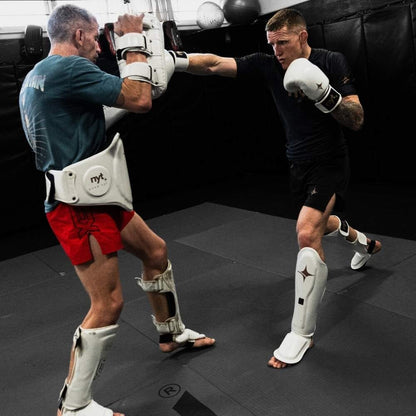 NYT Muay Thai Belly Pad White Belly Pads NYT 