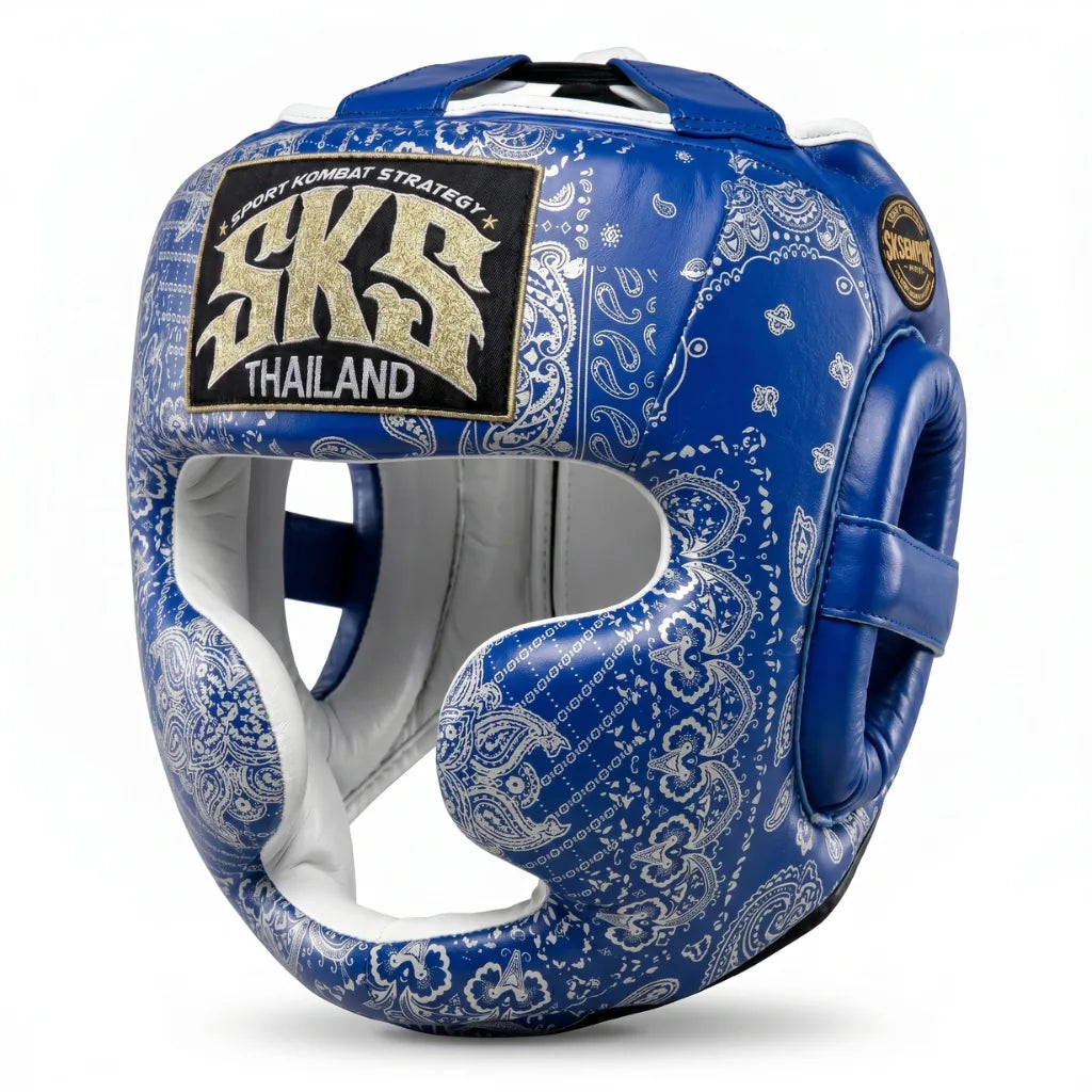 SKS Bandana Head Guard Metallic Blue