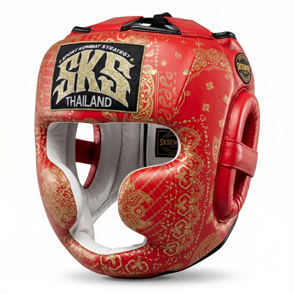 SKS Bandana Head Guard Metallic Red