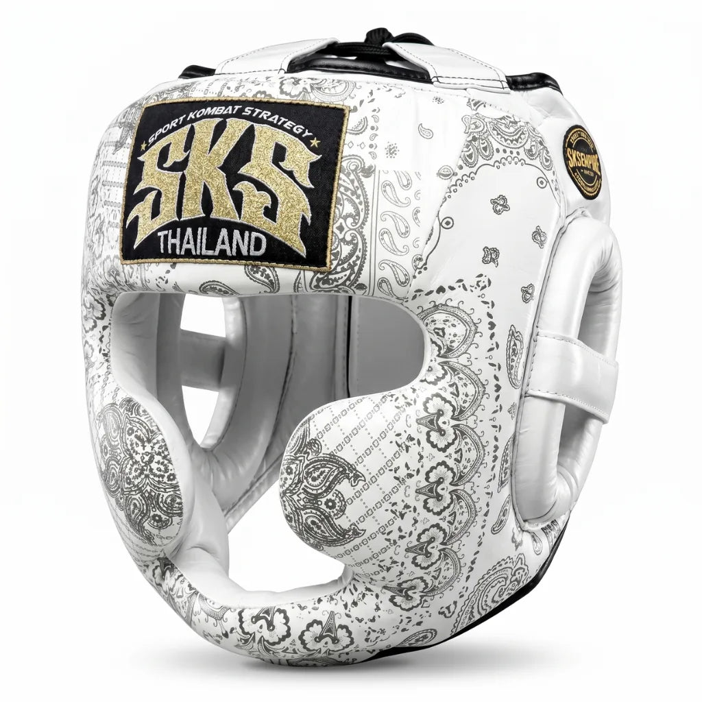 SKS Bandana Head Guard Metallic White