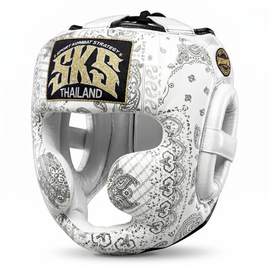 SKS Bandana Head Guard Metallic White
