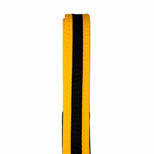 Tatami IBJJF Kids Rank Belt With Black Stripe Yellow BJJ Belts Tatami Fightwear Yellow/Black M0 
