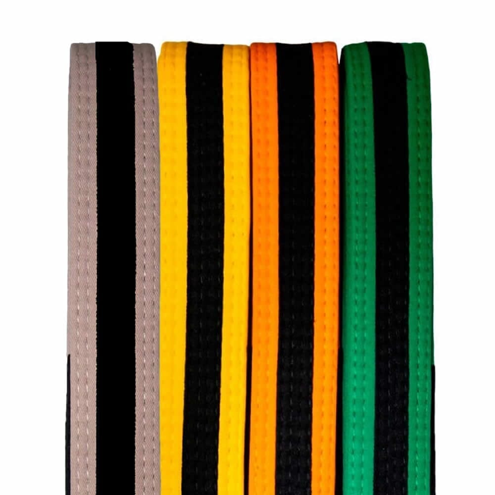 Tatami IBJJF Kids Rank Belt With Black Stripe Grey BJJ Belts Tatami Fightwear 